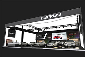 汽車展力帆汽車展臺設計效果圖