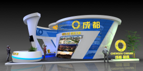 成都文博會政府展臺設(shè)計效果圖