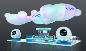 vivo公司通信通訊展臺設計效果圖