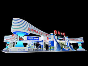 綿陽造主題政府展臺設計效果圖