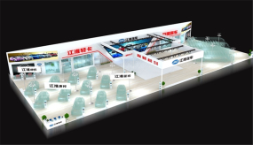 江淮汽車展臺設計效果圖,汽車展臺設計欣賞