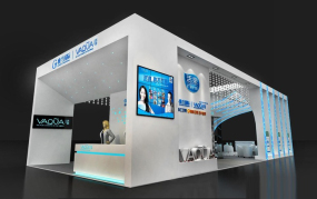 化妝品展臺設計,活泉化妝品展臺設計效果圖