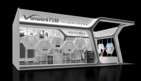南京太陽能展廣東萬和展臺設計效果圖