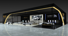 汽車展臺設計,雷克薩斯汽車展臺設計效果圖
