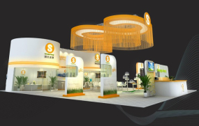 光伏展展臺設計,錦州陽光能源光伏展臺設計效果圖