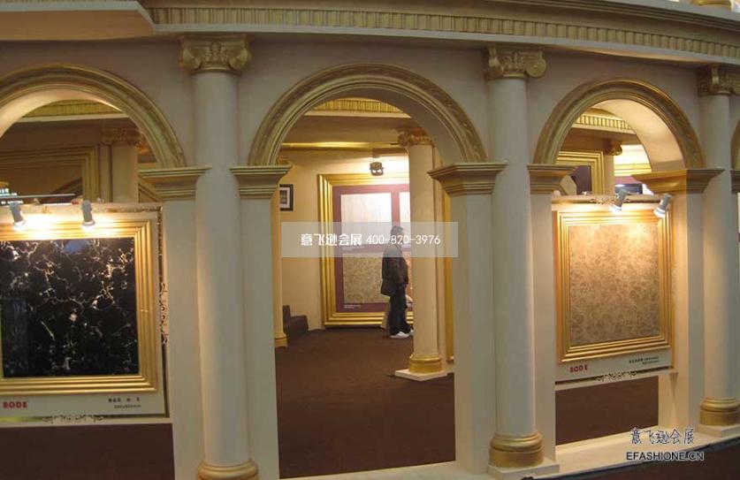 博德精工玉石展位設計裝修,上海建材展臺設計搭建