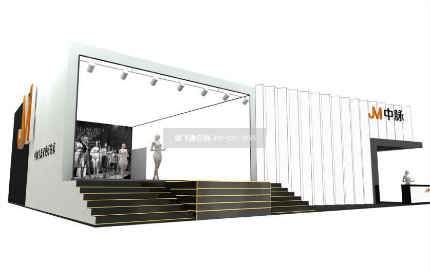 深圳內衣展中脈美體內衣展臺設計效果圖