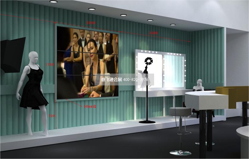 深圳內衣展中脈美體內衣展臺設計效果圖