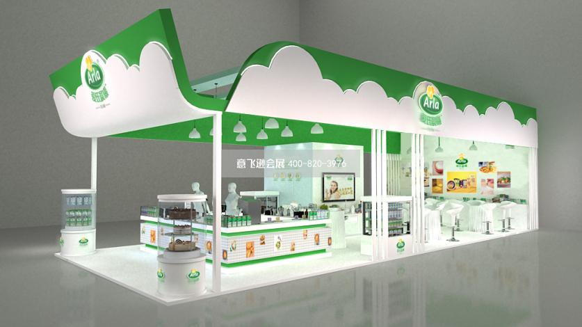 烤焙展愛(ài)氏晨曦食品展臺(tái)設(shè)計(jì)效果圖
