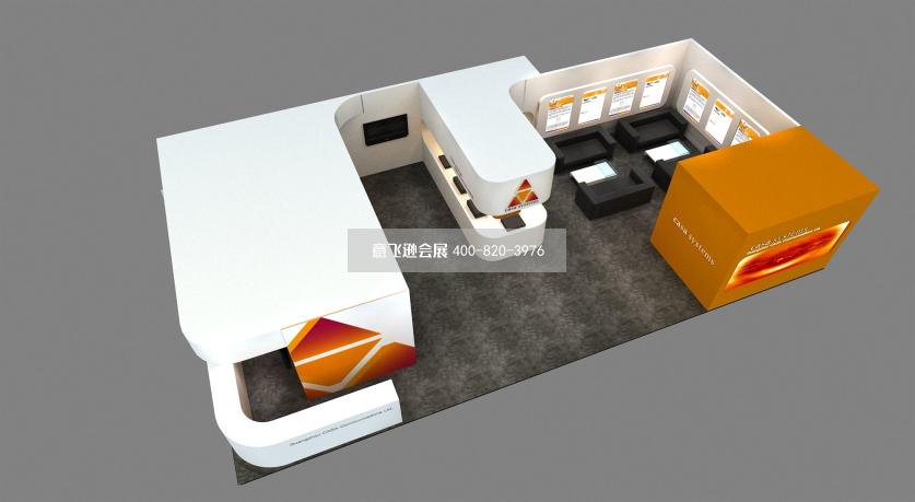 電腦多媒體北京CCBN展會展臺設(shè)計(jì)效果圖
