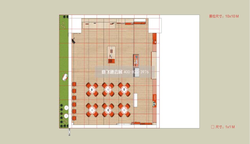 北京集藏文化博覽會熊貓郵局展臺設計效果圖