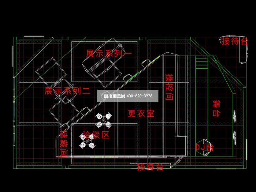 efun易幻游戲chinajoy展臺設計效果圖,大型展臺設計效果圖