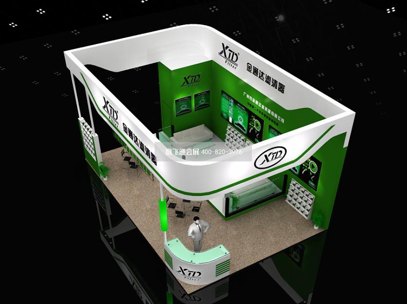 金通達濾清器汽配展臺設計