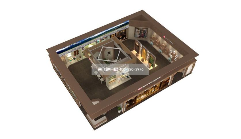 家用紡織品及輔料展潔麗雅展臺設計效果圖方案
