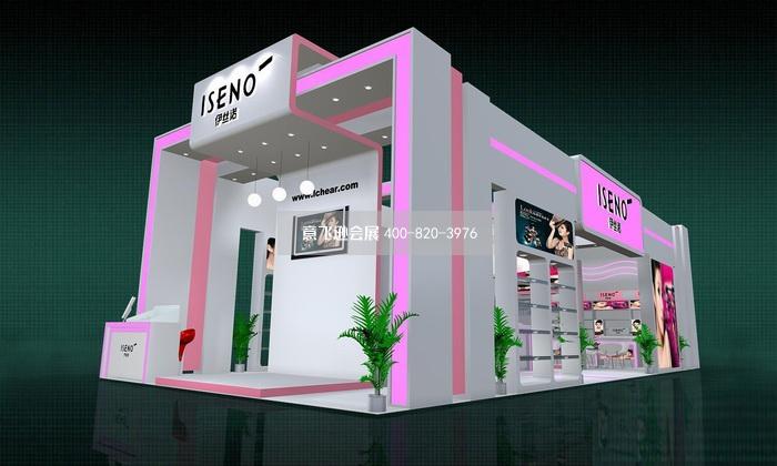 蕾琪化妝品展臺設計,美博會化妝品展臺設計效果圖