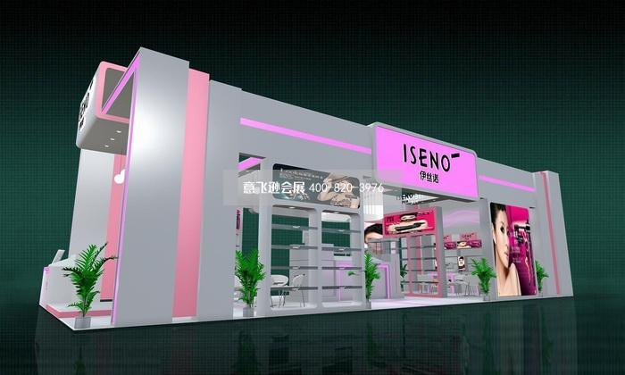 蕾琪化妝品展臺設計,美博會化妝品展臺設計效果圖