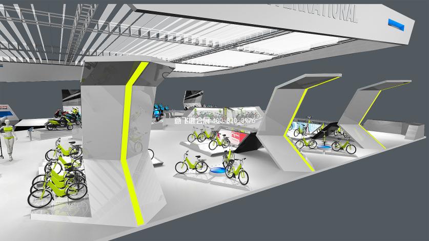 南京電動車展展臺設計,新蕾電動車南京電動車展展臺設計效果圖