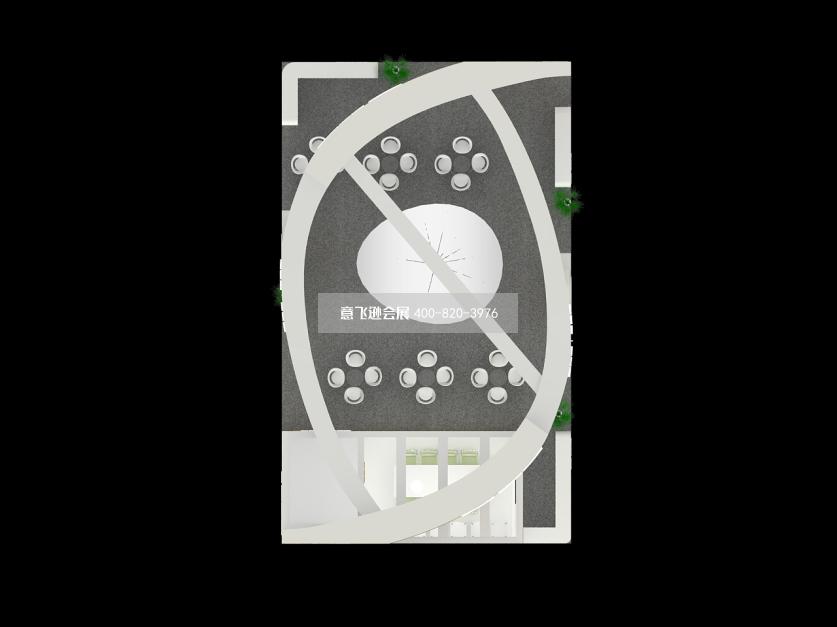 藥交會展臺設計,健明集團藥交會展臺設計效果圖