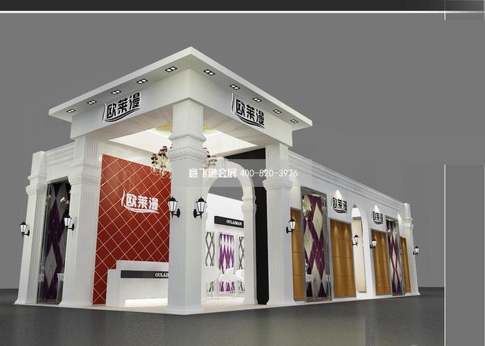 上海建材展展臺設計,歐萊漫上海建材展展臺設計效果圖